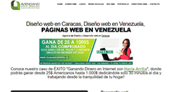 Desktop Screenshot of disenowebencaracas.com